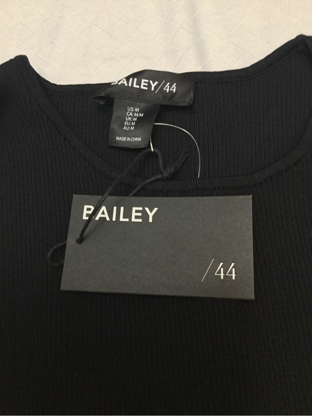 Bailey 44 Black Ribbed Crew Neck Sweater - Picture 8 of 13